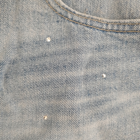 GAP sequin Icon denim mini skirt 26 2 - Picture 3 of 4